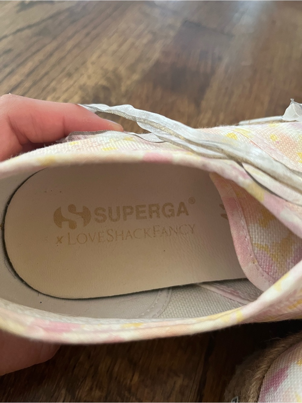 Superga x LoveShackFancy Espadrille Platform Sneakers, 9.5 - Picture 5 of 8